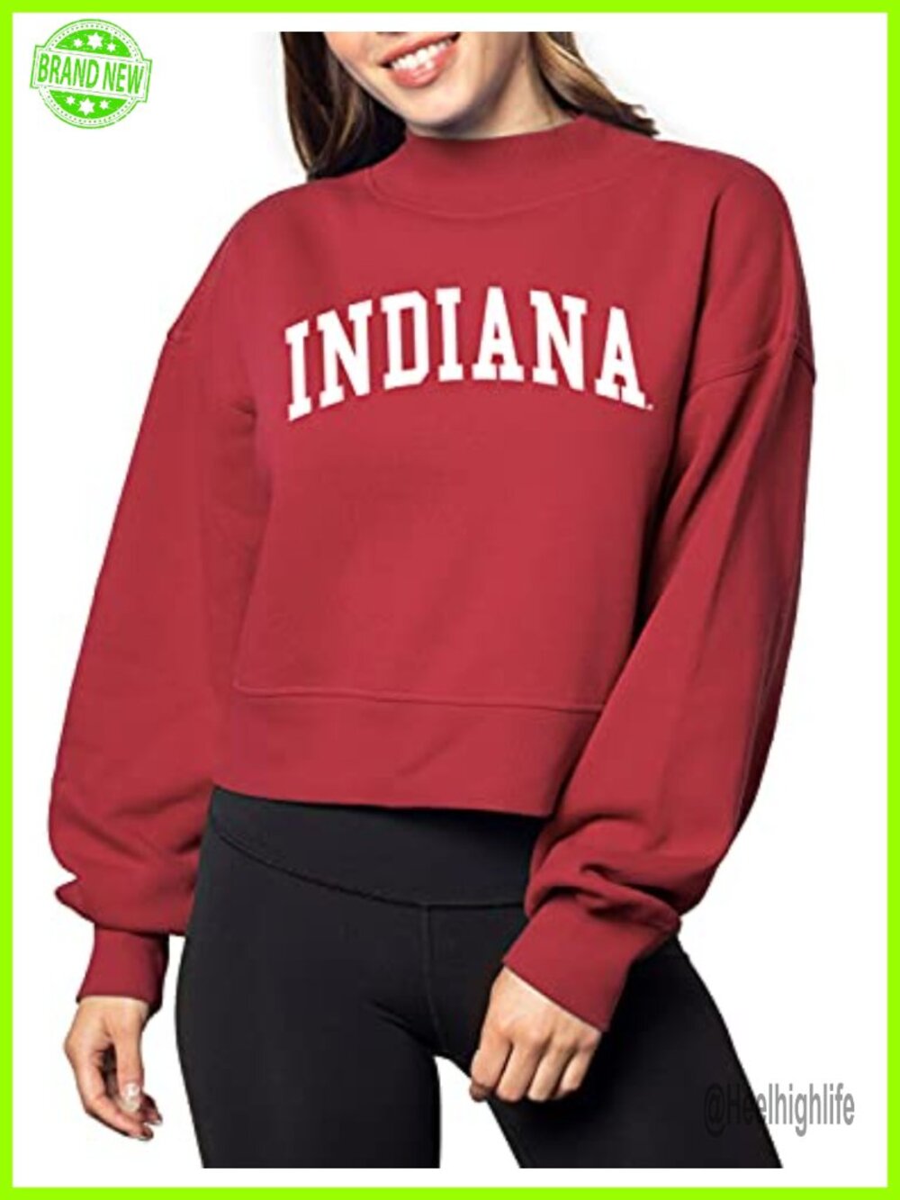 Oversized Mock Neck Sweatshirt Heavyweight Fleece Pullover NCAA